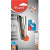 Maped - Cucitrice tascabile universale in metallo - Compatibile con punti metallici n. 10 - Capacità 15 fogli - Con 400 ricariche di punti metallici n. 10 - Garanzia di 5 anni