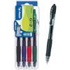 Pilot Pen 2605S4E - Penna a gel G2, set da 4, nero, rosso, blu e verde