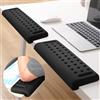 ROTKUSZ Poggiagomiti da Scrivania a Forma di L, Set di 2 Pezzi Poggiapolsi per Tastiera Ergonomico, con Memory Foam, con Fondo Antiscivolo, Poggia Polsi Mouse Tastiera per Ufficio, Gioco, Casa, PC, Laptop