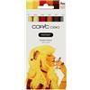 Copic Ciao PORTRAIT Set Golden Grace, 5 colori oro e marrone incluso 1 multiliner 0,3 mm in color seppia, pennarello doppio con una punta media e una punta a pennello