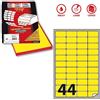 MarkIn ETICHETTE A4 FLUO GIALLO 47 5X25MM