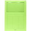 Favini Folder con finestra, Confezione da 10 pezzi, Colore Verde, carta, green