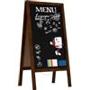 ALLboards Lavagna Nera da Gesso con Cavalletto 100x50cm, Struttura in Legno, Scrivibile con Gessetti e Pennarelli a Gesso, per Bar Ristoranti Locali