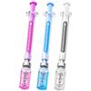 Joucien 4PC-0.5mm penna neutra creativa a forma di ago e tubo, penna neutra simulata a forma di siringa - tre colori casuali in inglese