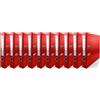 Netuno 10 raccoglitori A4 rosso a 2 anelli A4 dorso 5 cm raccoglitori A4 in cartone ecologico riciclato per archivio ufficio faldoni portadocumenti registratori ad anelli