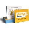 Stattys Notes XS - 10 blocchi di appunti elettrostatici (5 × 3,7 cm) | Super sticky Magic Note Pad per piccole idee | Riutilizzabile e senza colla su vetro, lavagna, tavolo (blu)