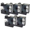 PRESTIGE CARTRIDGE 5 Nastri 40920 bianco su trasparente 9mm x 7m Etichette compatibili per DYMO LabelManager LM 100 150 160 200 210D 260 280 300 350 350D 360D 400 420P 450 500TS PC PC2 PnP LabelWriter LW 400 450 Duo