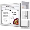 Vendooh! BACHECA PORTA MENU PER ESTERNO PANNELLO LOGO PERSONALIZZATO SERRATURA E CHIAVI - 2XA4