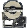 vhbw Cassetta nastro compatibile con Epson LabelWorks LW-1000P, LW-600P, LW-500, LW-400, LW-300 etichettatrice 8m x 36 mm nero su bianco