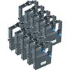 vhbw 10x nastro inchiostrato compatibile con OKI Microline 3390, 3390 eco, 3320 eco, 3321, 3321 eco stampante ad aghi - nero