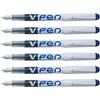 Pilot V-Pen 6 STILO PENNE CANCELLABILE INCHIOSTRO COLORE BLU