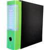 LogicaShop UBOX Raccoglitori ad Anelli A4 Grandi con Custodia, Faldoni Archivio, Classificatori Documenti Dossier Ufficio, Dox Registratore a Leva Raccoglitore (1Pz Protocollo, Lime, Dorso 8)