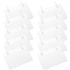SOLUSTRE Porta Etichette Prezzo 50 Pezzi in Pvc Antiscivolo Resistente 80x40mm per Esposizione Merci in Centri Commerciali e Supermercati