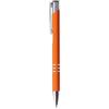 GFD GIOTTO 50 Penne Personalizzate con Scritta e Logo - Penna in Metallo con Incisione Laser, Idea Personalizzabile Ufficio, Inaugurazioni, Fiere, Gadget Promozionali (50 Penne Arancio)