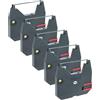 vhbw 5x nastro inchiostrato compatibile con Brother AX33, AX35, AX45, AX450, AX350, AX410, AX550, EM30 stampante ad aghi - nero