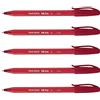 SEYOO PAPER:MATE - Set di 5 penne a sfera InkJoy 100 triangolare con cappuccio Pte Moy. Rosso
