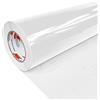 DecoMeister Pellicola Protettiva Trasparente per Libri 50x450cm - Carta Adesiva Incolore per Foderare Libri Scolastici e Quaderni - Rotolo PVC Resistente e Impermeabile con Griglia di Taglio - Lucida