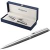 Waterman Hémisphère - Penna con incisione personalizzata - Strumento da scrittura di lusso elegante - Regalo per donne e uomini - Inchiostro blu (MATT-ACCIAIO INOX C.C.)