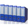 LogicaShop UBOX Raccoglitori ad Anelli A4 - Formato Protocollo Dorso 8, Senza Custodia (Blu, 6Pz)