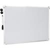 Pryma Lavagna Bianca Magnetica con Cornice in Alluminio - Mini Whiteboard da Parete o Appoggio con Pennarello Magnetico e 2 Cancellini (30x40 cm)
