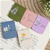 XIESHANG Segnalibro con fiore di nascita, segnalibro magnetico in pelle con nome, accessorio per libri, segnalibri in pelle con nome personalizzato, regalo di compleanno personalizzato per gli amici