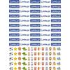 Corredino Neonato 50 Etichette Adesive Personalizzate per Bambini con nome - Impermeabili per Oggetti Scolastici, Bottiglie, Matite, Penne - Ideali per Scuola e Asilo (Nomi Maschili F-L, Lorenzo)