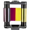 PARTSHE CBGR0100C YMCKO Nastro a colori per stampanti Evolis Badgy 100 Badgy 200, 100 stampe