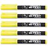 Hi-Text 7000 evidenziatori Fluoclip per carta normale, fotocopie e fax - Conf. da 5 pezzi colore Giallo