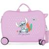 Disney Joumma Stitch from Hawaii Viola Valigia per Bambini 50x38x20 cm Rigido ABS Lucchetto a Combinazione Laterale 34L 2.1kg 2 Wheels