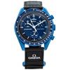 Swatch Omega x Moon Mission to Neptune Speedmaster Blue - Nuovo SO33N100