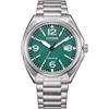 CITIZEN Eco-Drive Orologio solare da uomo con diametro di 40 mm e data, in diverse varianti, argento, Bracciale