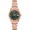 Fossil Scarlette Orologio per donna, movimento al quarzo con cinturino in acciaio inossiperbile o in pelle, Verde smeraldo, 32MM