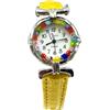 LE GEMME DI VENEZIA Orologio Donna watch in Vetro di Murano Murrina Millefiori (GIALLO)