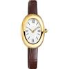 MASTOP Orologio da polso da donna, elegante orologio da polso al quarzo con quadrante ovale da 24 mm, regalo per lei, Caffè A, Elegante e alla moda