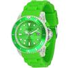 Madison New York U4399-10/1 - Orologio da polso, cinturino in silicone colore verde