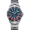 MIDO Ocean Star GMT - Orologio Automatico Svizzero Uomo - Cassa in Acciaio Inox 44mm con Lunetta Rotante, Blu e rosso su acciaio inossidabile, Orologio subacqueo