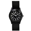 MWC Classic 1960/70s Pattern Quarzo Metallo Nero Tessuto Militare Orologio Uomo