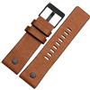 ROUHO Traspirante Cinturino Vera Pelle, Bracciale Anallergico Regolabile Orologio per Diesel DZ4323 7312 7314 7348 1657 4318-Marrone 1 32mm