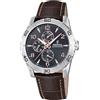 Festina Orologio Uomo Analogico in Pelle Marrone - Movimento al Quarzo - Vetro Minerale ad Alta Resistenza - Impermeabile 5 ATM - Elegante - Multifunzione F16607/E Special Prices