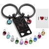 Fanery Sue Portachiavi Coppia Personalizzati, Regali di Coppia San Valentino per Lui e Lei, Portachiavi di Coppia Assortiti, Regalo per Coppia Fidanzati per Anniversario Compleanno Matrimonio (Nero)