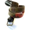 Artefizio Artifizio, "Kite Belt", Cintura H 4 Cm, in Vela da Kite e Fettuccia in Nylon, Fibbia Ferro Ottonato; Prodotto Upcycling Artigianale Made in Italy (S (ITA 44/46 - UK 30/32), Brown)