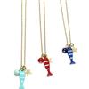Silvia Creations And Co Collana Girocollo Estiva Catena in Acciaio Dorato a Tema Mare con Pesce Smaltato e Stella Marina