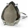 ANEMONE JEWELRY Lussuoso Anello Pirite - 925 Sterling Argento Moda Anelli per Donne - Punta Incastonata Pietra Gemma Anello a Forma Pera - Regali per Festa Mamma, Compleanno, Laurea, Anniversario - Personalizzato