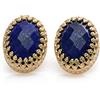 ANEMONE JEWELRY Lussuosi Orecchini Ovali di Lapislazzuli in Oro Rosa - Orecchini a Perno Fatto a Mano - Gioielli di Moda Orecchini Blu, Disegnatore Orecchini, Orecchini di Nozze, Regalo Orecchini Pietra di Natale