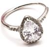 Shopping Cat Bijoux Anello Goccia di Luce - Anello acciaio donna