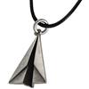 EMMANUELA handcrafted for you Ciondolo in argento sterling su catena a sfera per uomo collana per uomo collana ciondolo carta aereo collana catena collana origami gioielli ossidato mens regalo
