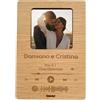 Faltec Cornice per foto in legno personalizzata con codice spotify - idea regalo san valentino - scegli la canzone e personalizzala con i vostri nomi! servizio stampa foto