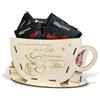 WHITE COMET - Porta Capsule e Cialde in Legno, Organizzatore Accessori Caffè, Contenitore per Bicchierini, Palette e Zucchero, Porta Capsule Compatibile Macchine Domestiche, Cucina e Ufficio