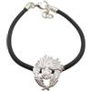 Generic Associazione Nazionale Carabinieri : Braccialetto in Argento 925 e Caucciù - Bracciale ANC - A. N. C. - Fiamma Arma Carabinieri