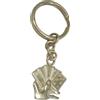 Cozzi Gioielli Carte da Gioco : Portachiavi in Argento 925 - Giocatore - Poker - Scala - Briscola - Scopa -